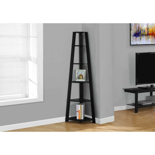 72" BOOKCASE M2751 - Dark Walnut / Brown Oak / Black / Grey / Espresso / Dark Taupe / White / Grey - White / Grey - Black