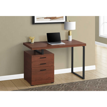 OFFICE DESK M7643 - Natural / Cherry / White - Concrete / Grey - Black / White / Modern Grey / Modern Taupe