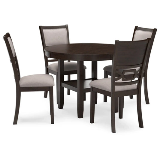 Langwest Dining Room Table Set with 4 Chairs