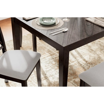 Langwest Dining Room Table Set with 4 Chairs and Bench