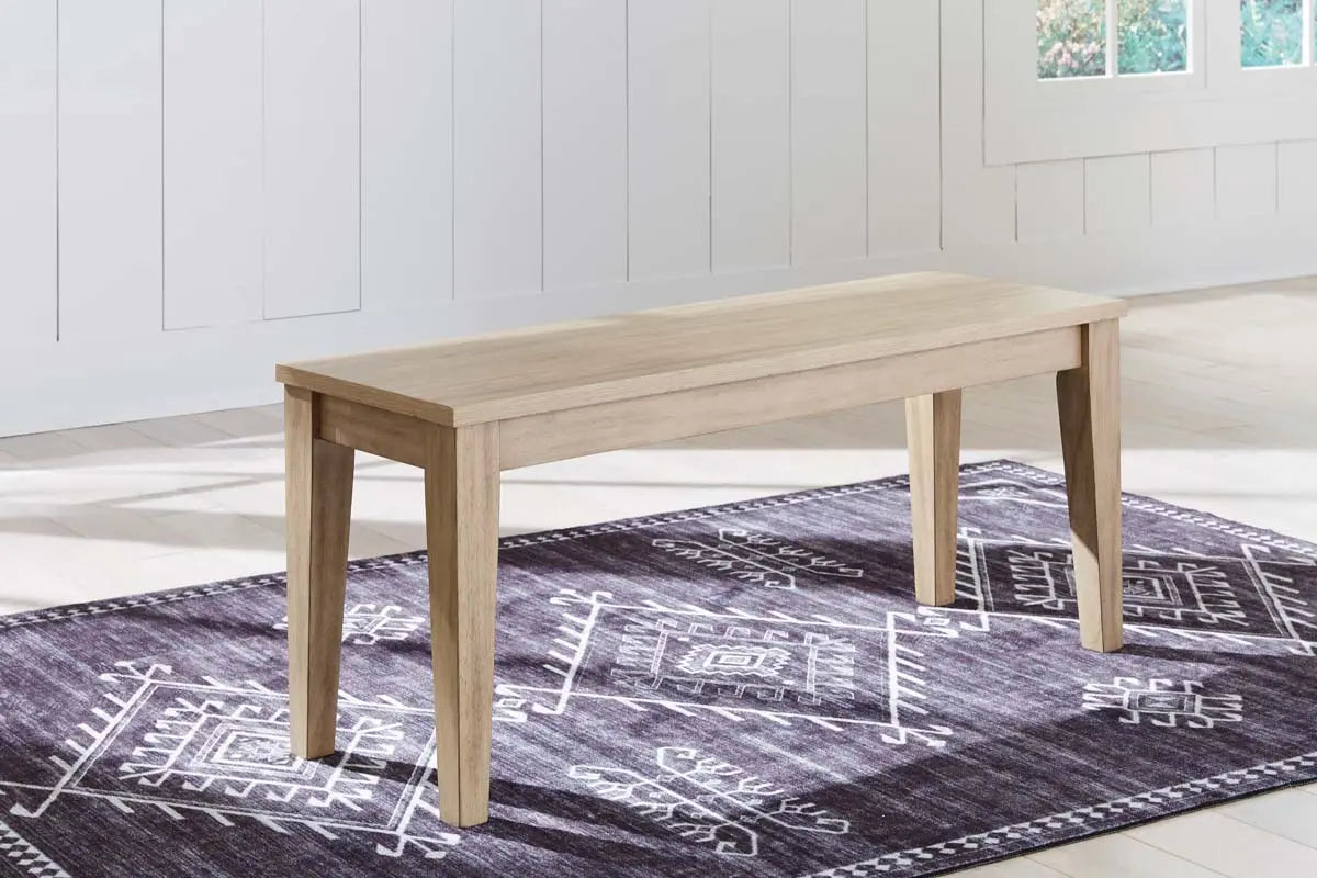 Ashley Gleanville 6Pc Dining Set in Light Brown