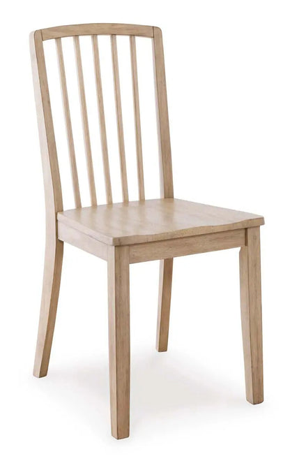 Ashley Gleanville 6Pc Dining Set in Light Brown