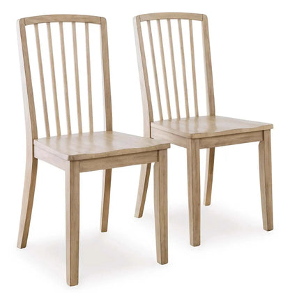 Ashley Gleanville 6Pc Dining Set in Light Brown