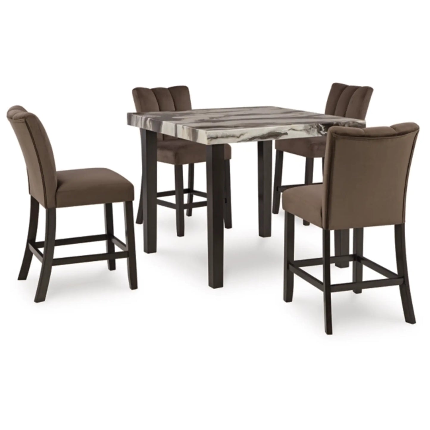 Jeshina Counter Height Dining Table and 4 Barstools