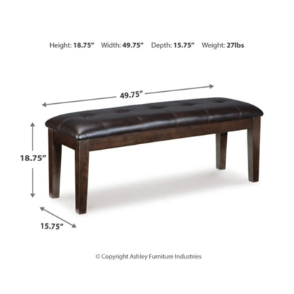 Haddigan Dining Table Set with 4 Chairs and Bench