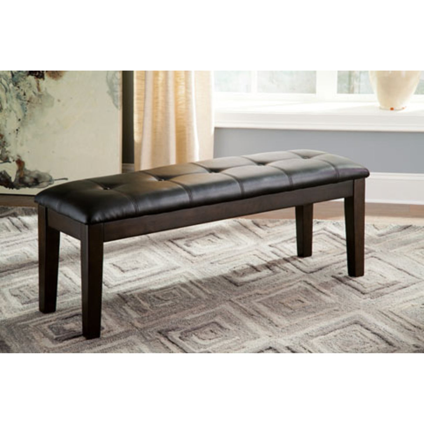 Haddigan Dining Table Set with 4 Chairs and Bench