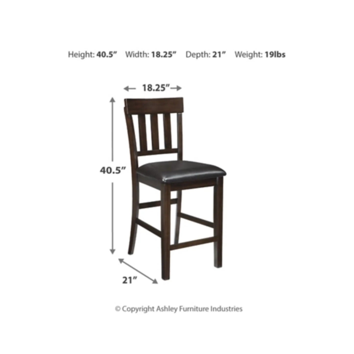 Haddigan Counter Height Dining Table and 6 Barstools
