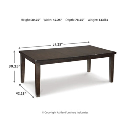 Haddigan Dining Table Set with 4 Chairs and Bench