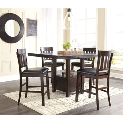 Haddigan Counter Height Dining Table and 4 Barstools