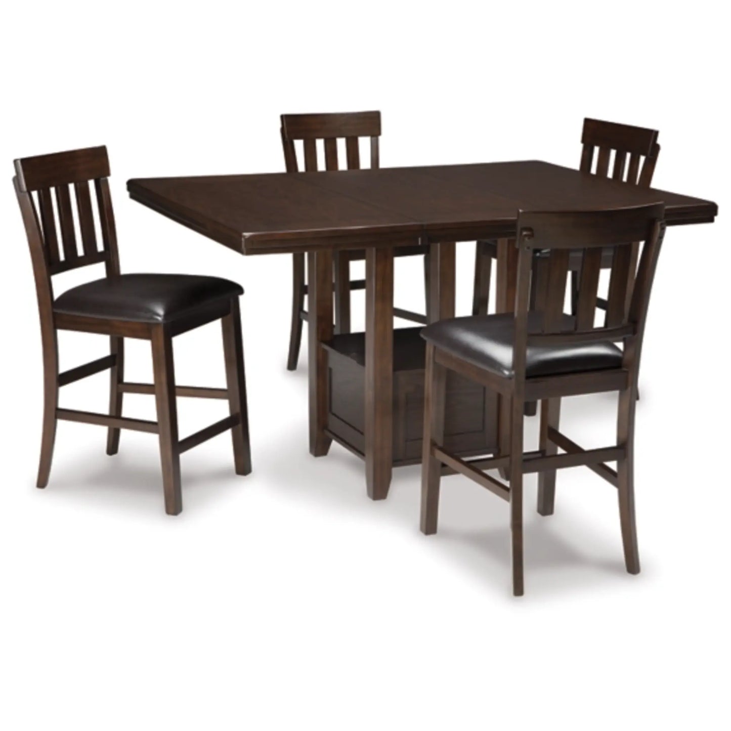 Haddigan Counter Height Dining Table and 4 Barstools