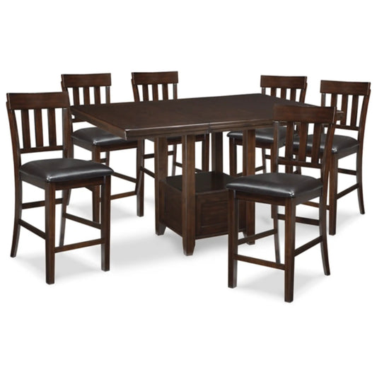 Haddigan Counter Height Dining Table and 6 Barstools