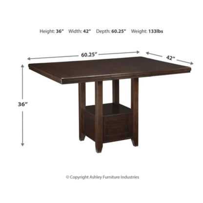 Haddigan Counter Height Dining Table and 6 Barstools