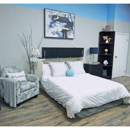 Barn Cabinet Bed - White & Black