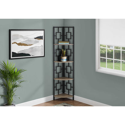 62" BOOKCASE M3613 - Black / Espresso / White / Dark Taupe