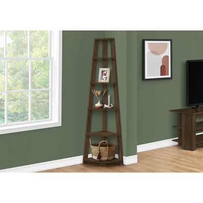 72" BOOKCASE M2751 - Dark Walnut / Brown Oak / Black / Grey / Espresso / Dark Taupe / White / Grey - White / Grey - Black