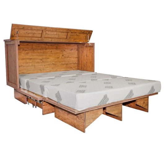 Aspen Cabinet Bed With 6" Queen Memory Foam Mattress