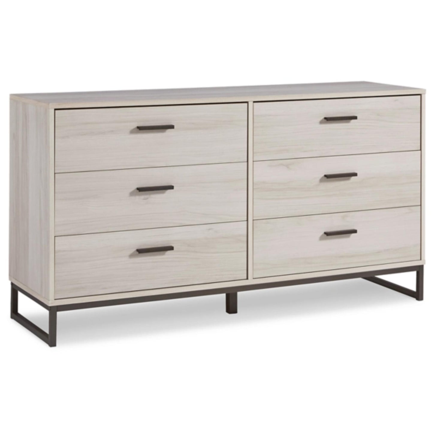 Socalle Six Drawer Dresser -  Light Natural
