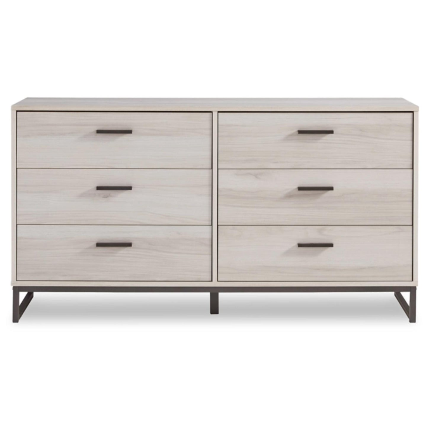 Socalle Six Drawer Dresser -  Light Natural