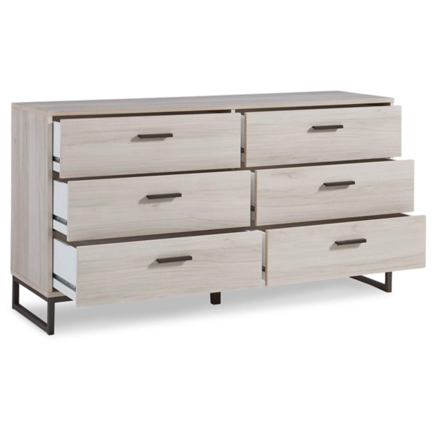 Socalle Six Drawer Dresser -  Light Natural