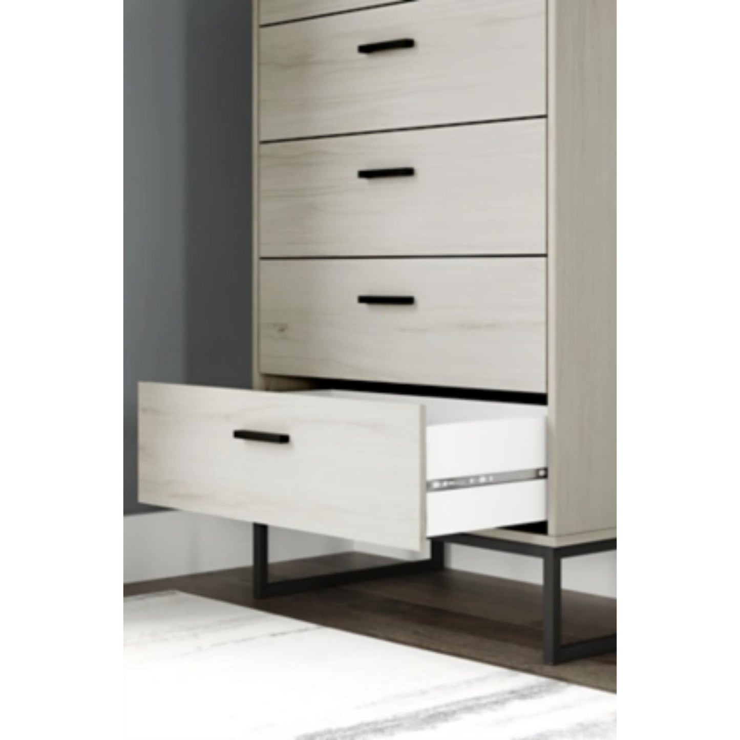 Socalle Five Drawer Chest - Light Natural