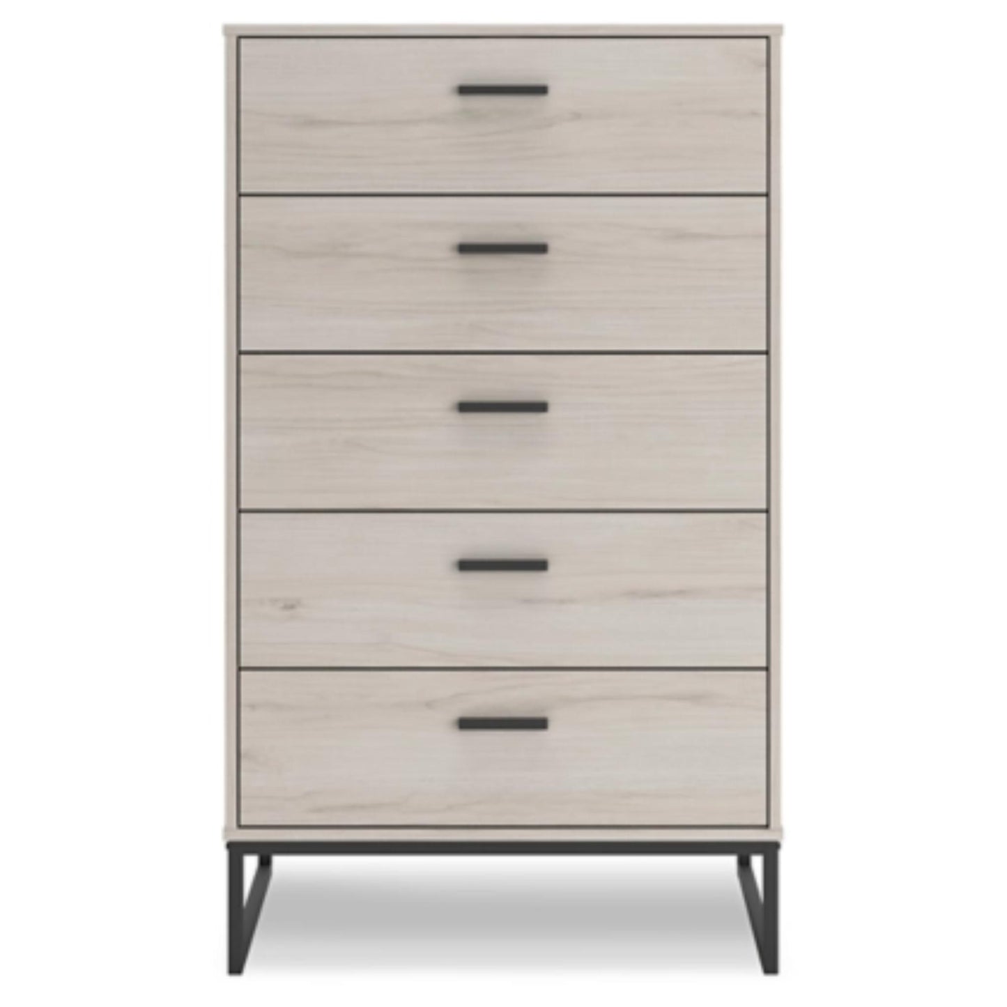 Socalle Five Drawer Chest - Light Natural