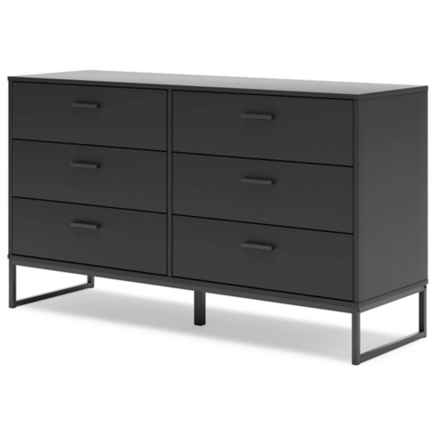 Socalle Six Drawer Dresser - Black