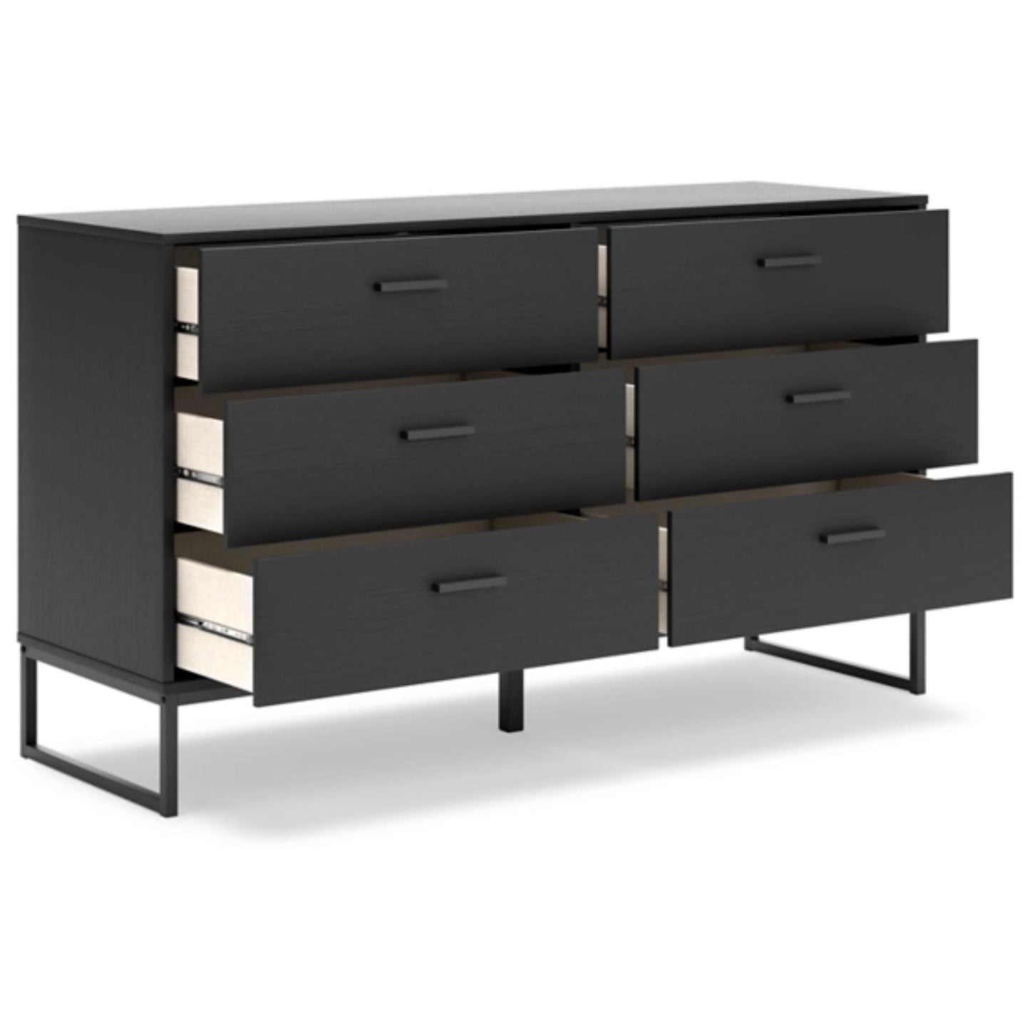 Socalle Six Drawer Dresser - Black