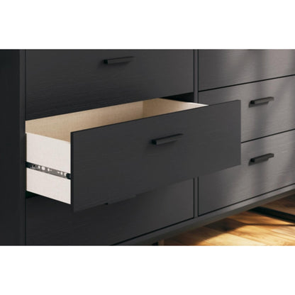 Socalle Six Drawer Dresser - Black
