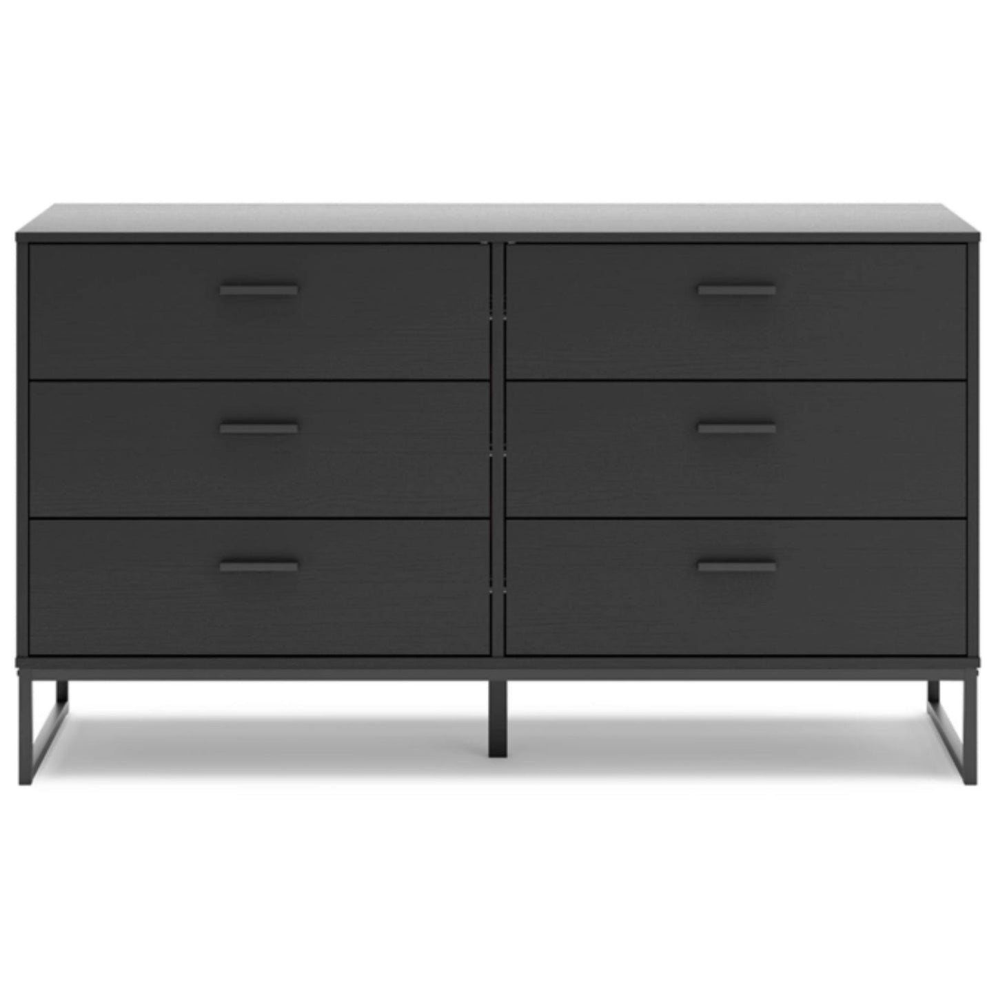 Socalle Six Drawer Dresser - Black