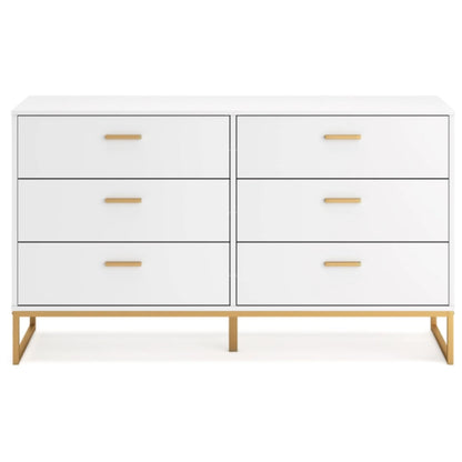 Socalle Six Drawer Dresser - Two - Tone