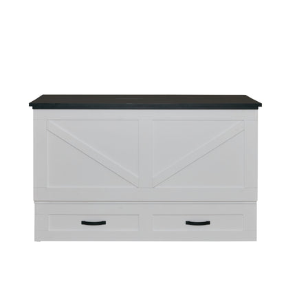 Barn Cabinet Bed - White & Black