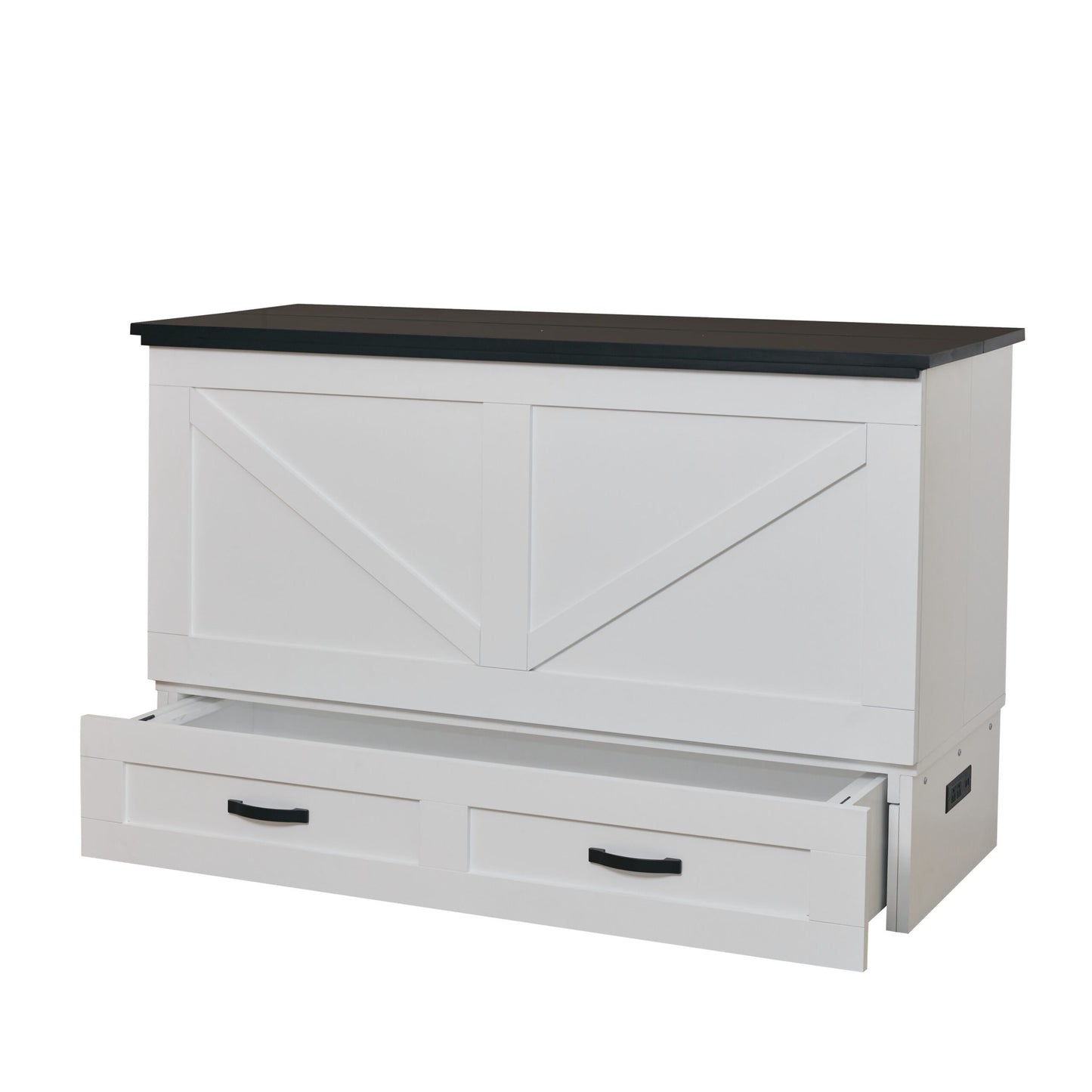 Barn Cabinet Bed - White & Black