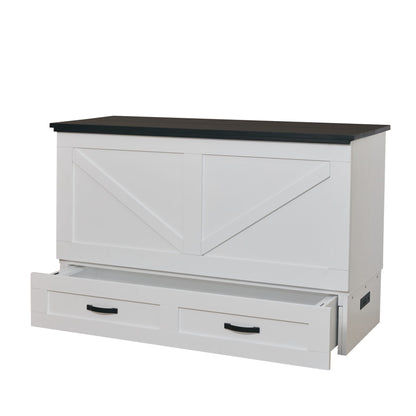 Barn Cabinet Bed - White & Black