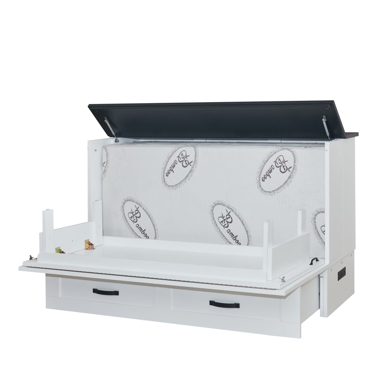 Barn Cabinet Bed - White & Black