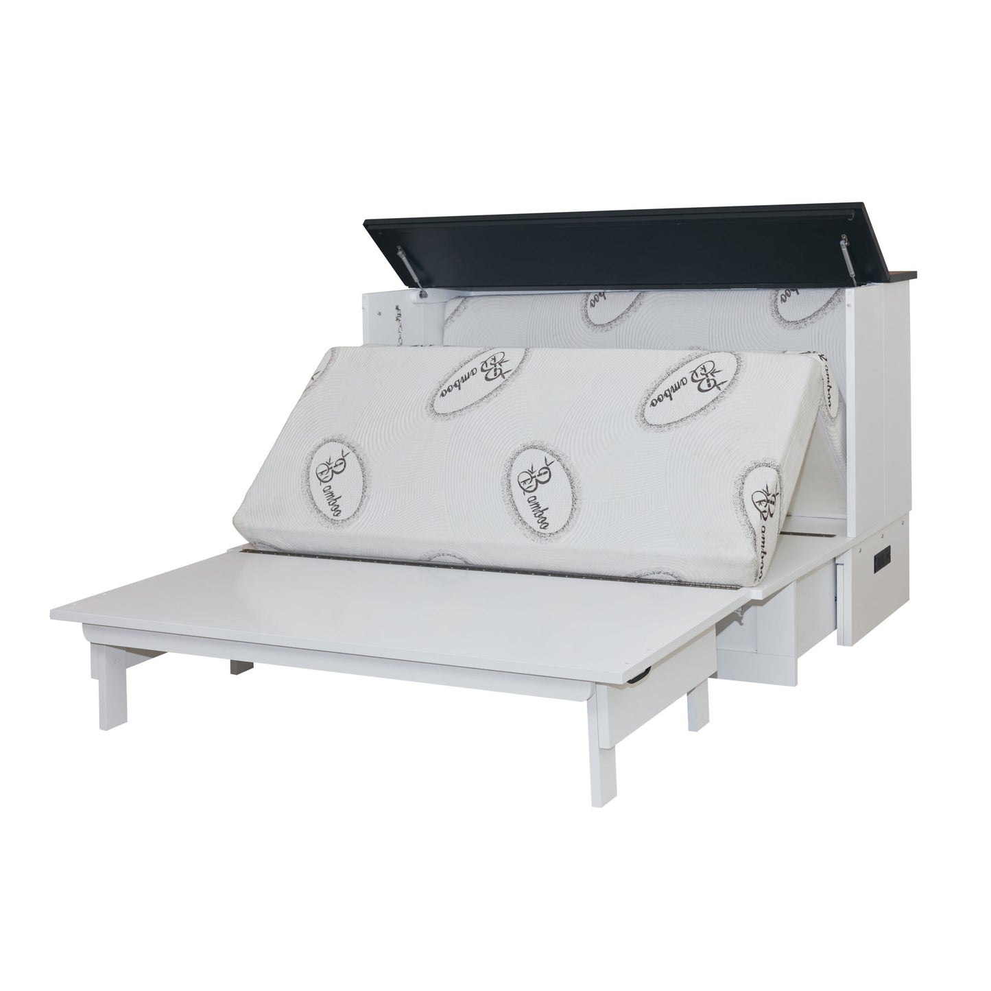 Barn Cabinet Bed - White & Black