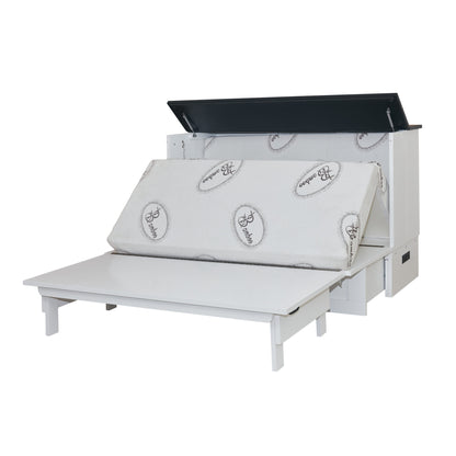 Barn Cabinet Bed - White & Black