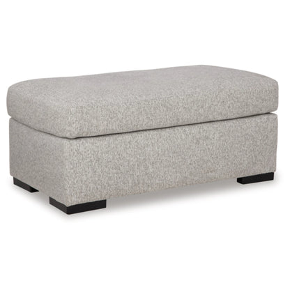 Evansley Ottoman - Pewter / Navy