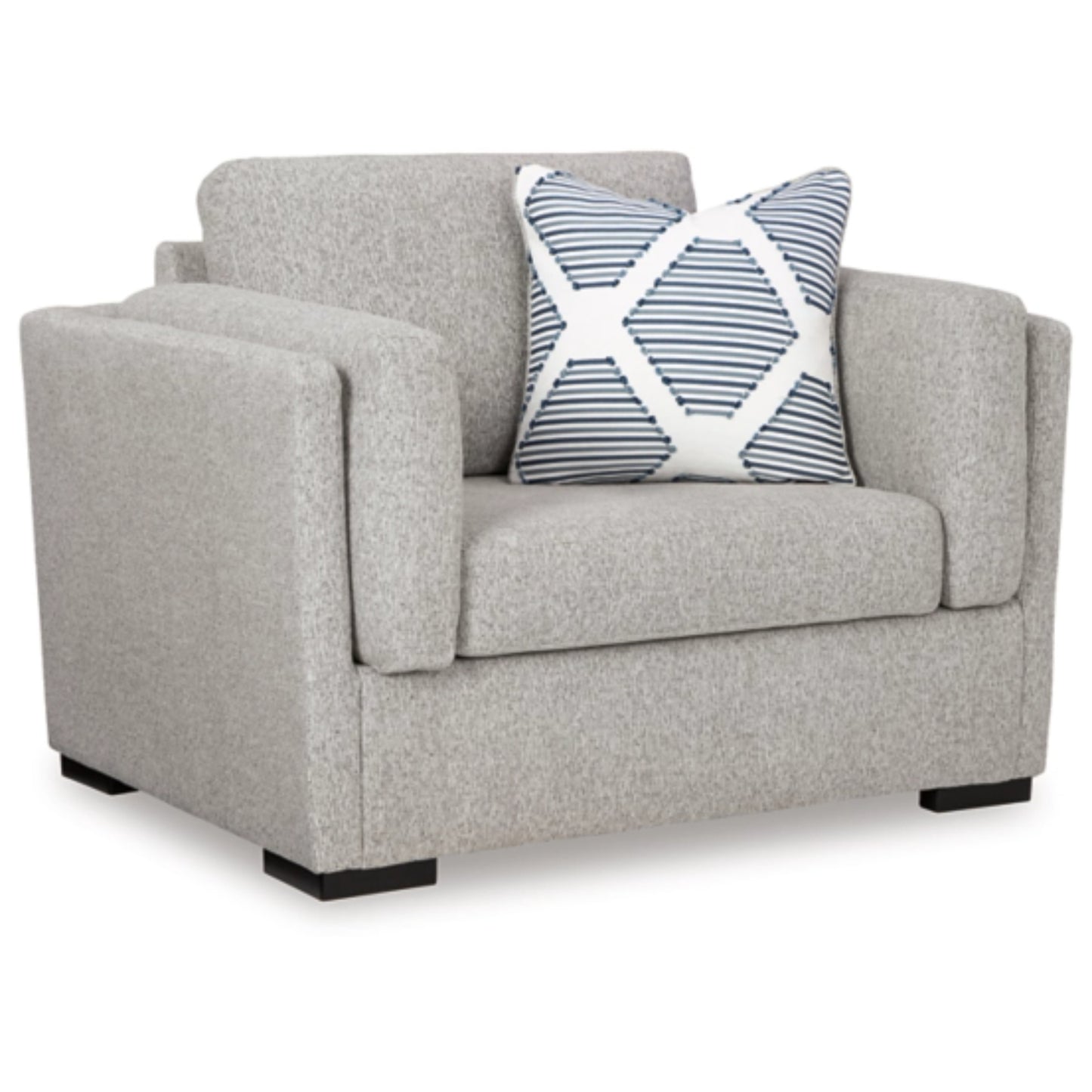 Evansley Chair and a Half - Navy / Pewter