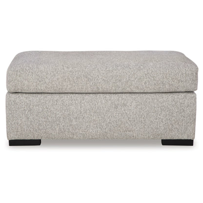 Evansley Ottoman - Pewter / Navy