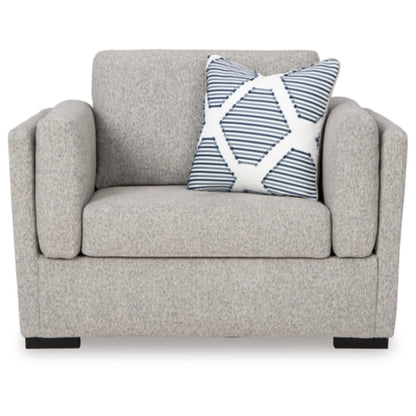 Evansley Chair and a Half - Navy / Pewter