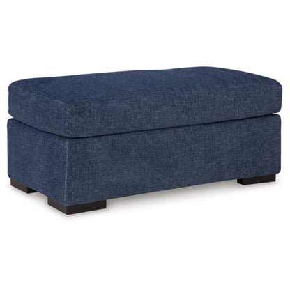 Evansley Ottoman - Pewter / Navy