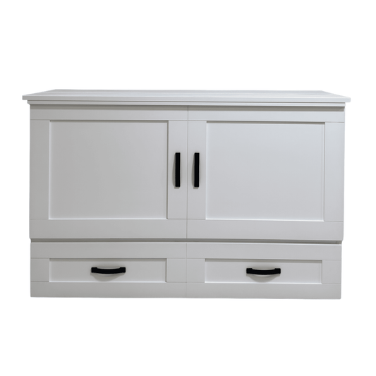 Country White Cabinet Bed