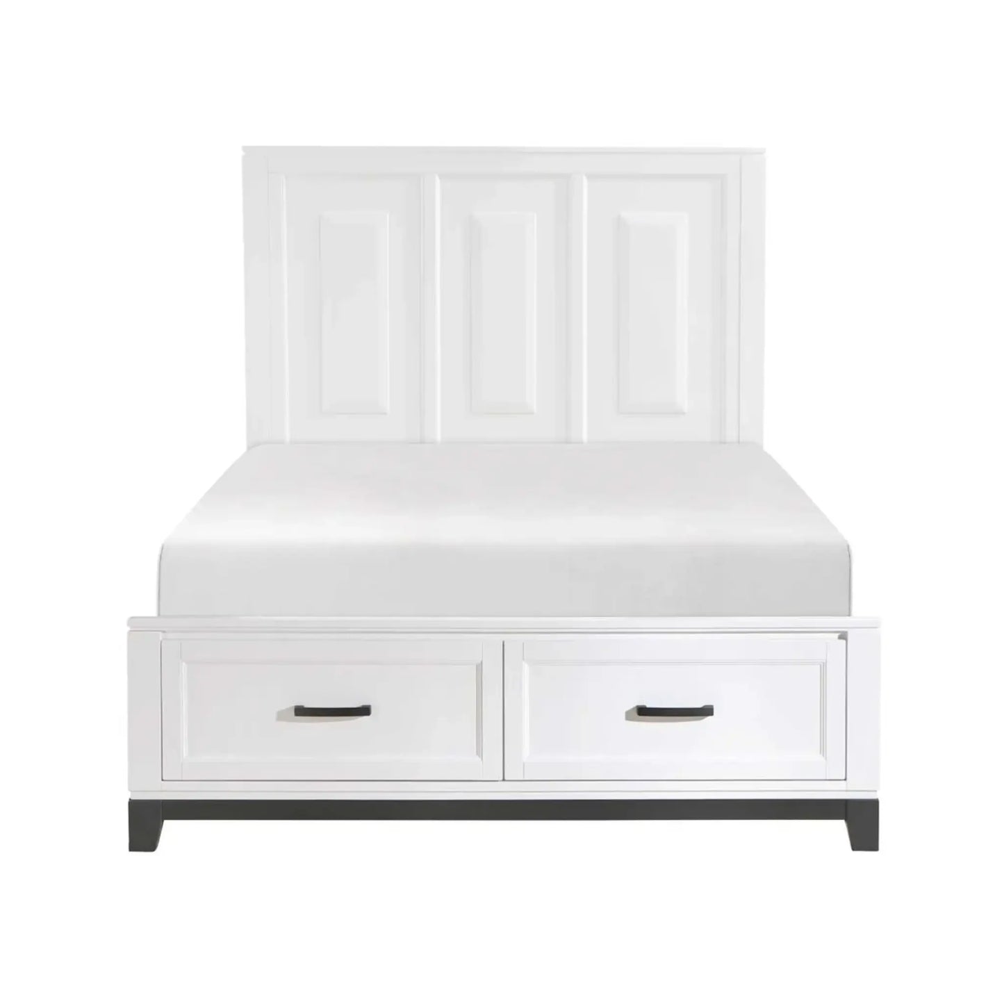 Moonlight Queen 6pc Bedroom Set - 1450 - White / Grey