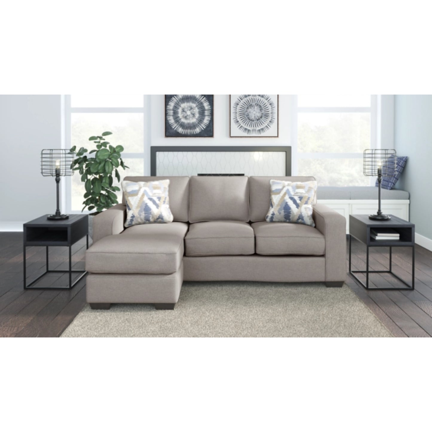 Greaves Sofa Chaise - Stone