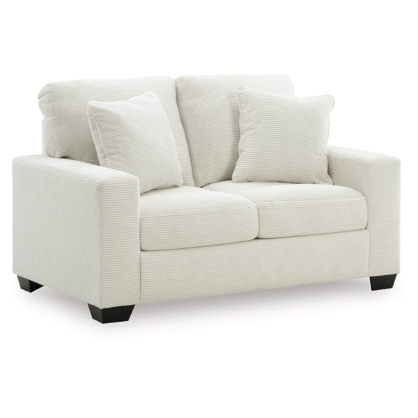 Greenbriar Loveseat - Ivory  / Smoke