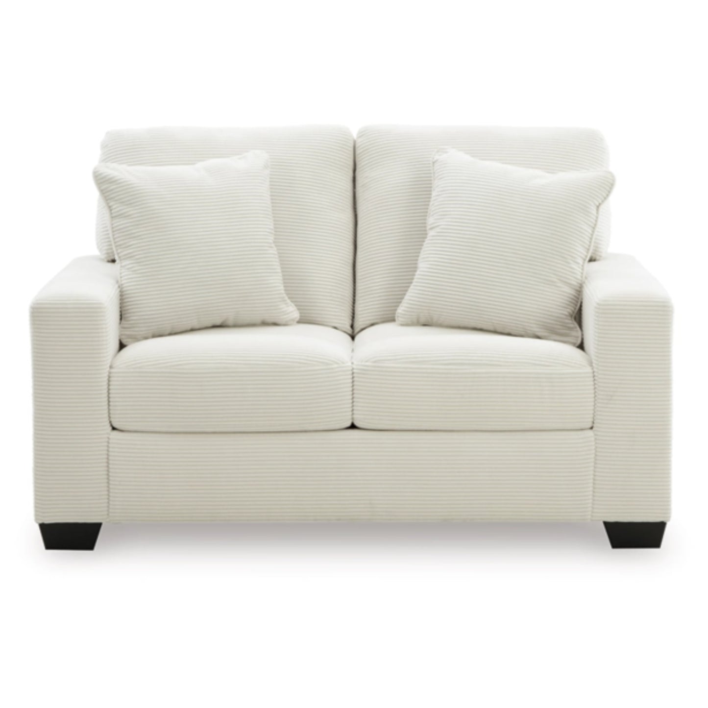 Greenbriar Loveseat - Ivory  / Smoke