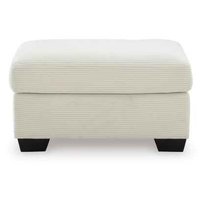 Greenbriar Ottoman - Ivory / Smoke