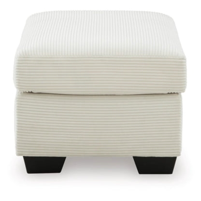 Greenbriar Ottoman - Ivory / Smoke