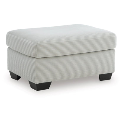 Greenbriar Ottoman - Ivory / Smoke