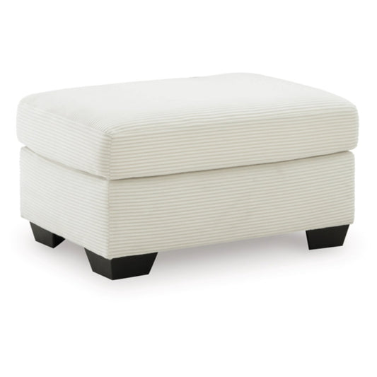 Greenbriar Ottoman - Ivory / Smoke